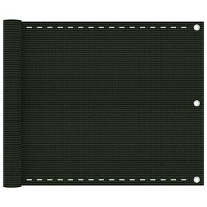 vidaXL altanafsk&aelig;rmning 75x300 cm HDPE m&oslash;rkegr&oslash;n