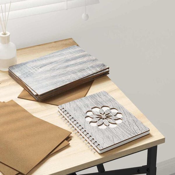 vidaXL Dekor Panels 12 pcs Grå Sonoma 15 x 21 x 0.27 cm