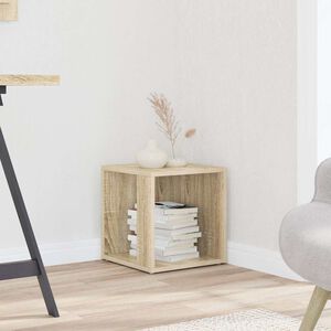 vidaXL sidebord 33x33x34,5 cm konstrueret tr&aelig; sonoma-eg