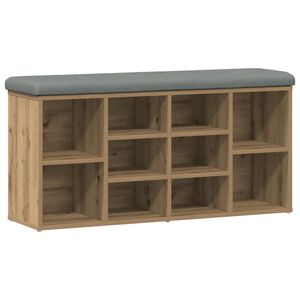 vidaXL skob&aelig;nk 102x32x50 cm konstrueret tr&aelig; kunsteg