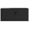 vidaXL arkivskab 90x40x40 cm st&aring;l sort