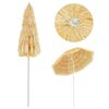 vidaXL strandparasol Hawaii-stil 180 cm naturfarvet