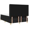 vidaXL Box spring seng med madras Sort 140 x 190 cm Stof