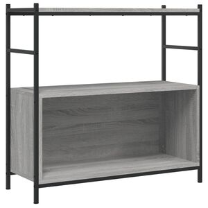 vidaXL skrivebord 80x30x78,5 cm konstrueret træ og jern grå sonoma-eg