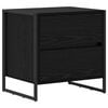 vidaXL Sengebord Sort eg 50 x 39,5 x 50 cm Konstrueret tr&aelig;
