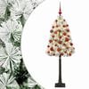 vidaXL Kunstigt h&aelig;ngslet juletr&aelig; med julekugler 120 cm 150 LED'er