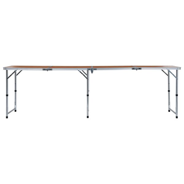 vidaXL foldbart campingbord aluminium 240 x 60 cm