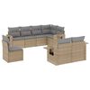 vidaXL sofas&aelig;t til haven 8 dele med hynder polyrattan beige