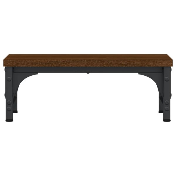 vidaXL sk&aelig;rmstander 37x23x14 cm konstrueret tr&aelig; brun egetr&aelig;sfarve