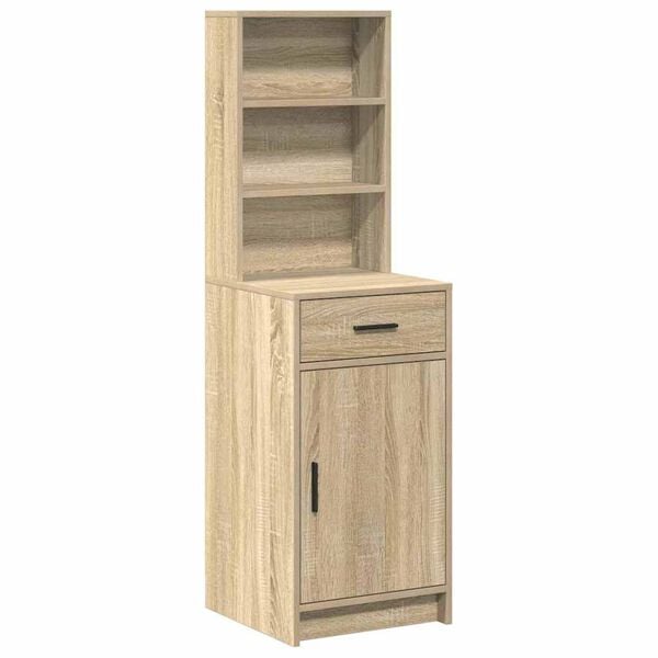 vidaXL Highboard Sonoma eg 40 x 40,5 x 135 cm Konstrueret tr&aelig;