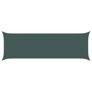 vidaXL Solskygge sejl M&oslash;rkegr&oslash;n 2 x 6 m 100% polyester Oxford