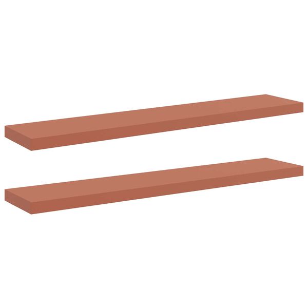 vidaXL V&aelig;ghylde 2 pcs R&oslash;d 120 x 23,5 x 4 cm Konstrueret tr&aelig;