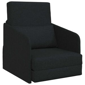 vidaXL Sovesofa 60cm Sort Stof