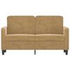 vidaXL 2-personers sofa 120 cm fl&oslash;jl brun