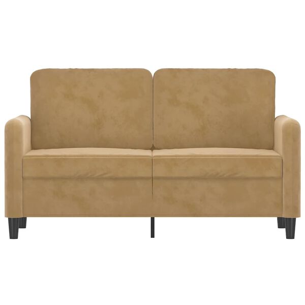 vidaXL 2-personers sofa 120 cm fl&oslash;jl brun