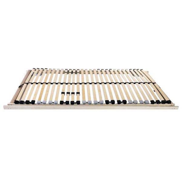 vidaXL Lamelbund Brun 120 x 190 cm Solid bøg