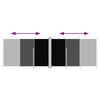 vidaXL sammenrullelig sidemarkise 200x600 cm sort