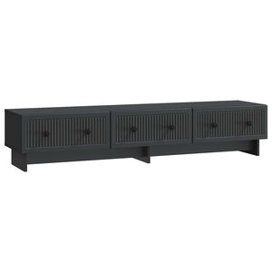 vidaXL TV-skab 147 x 34,5 x 30 cm Sort Konstrueret tr&aelig;