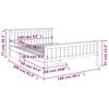 vidaXL sengeramme med 2 skuffer 160x200 cm massivt fyrretr&aelig; m&oslash;rkegr&aring;