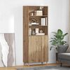 vidaXL Highboard Artisan Egetr&aelig; 69,5 x 32,5 x 180 cm Konstrueret tr&aelig;