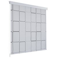 vidaXL rullegardin til badeværelse 80x240 cm firkanter