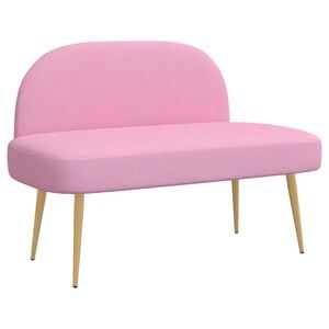 vidaXL Polstret b&aelig;nk med ryg Lyser&oslash;d 110 x 60 x 76 cm