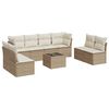 vidaXL sofas&aelig;t til haven 9 dele med hynder polyrattan beige