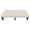 vidaXL sovesofa justerbar beige