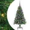 vidaXL Kunstigt juletr&aelig; med stativ Gr&oslash;n 120 cm PVC og St&aring;l og Plastik