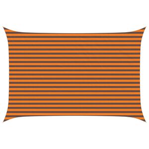 vidaXL Solskygge sejl Orange og Brun 4,5 &times; 3 m 100% polyester Oxford
