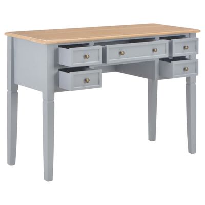 vidaXL skrivebord 109,5 x 45 x 77,5 cm træ grå