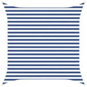 vidaXL Solskygge sejl Bl&aring; og Hvid 3 x 3 m 100% polyester Oxford