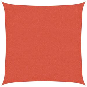 vidaXL solsejl 2,5x2,5 m 160 g/m&sup2; HDPE terrakottafarvet