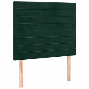 vidaXL sengegavl m&oslash;rkegr&oslash;n 80x5x118/128 cm fl&oslash;jl