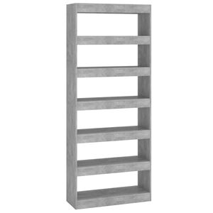 vidaXL bogreol/rumdeler 80x30x198 cm konstrueret tr&aelig; betongr&aring;