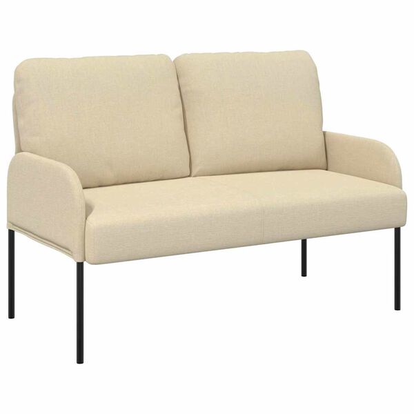 vidaXL Sofaer med pude 110cm Creme Krydsfin&eacute;r
