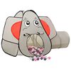vidaXL legetelt til børn 174x86x101 cm 250 bolde elefant grå