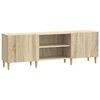 vidaXL TV-skab Sonoma-eg 150 x 31 x 50 cm Konstrueret tr&aelig;