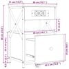 vidaXL Natskab med skuffe Gr&aring; Sonoma 40 x 31 x 60 cm Konstrueret tr&aelig;