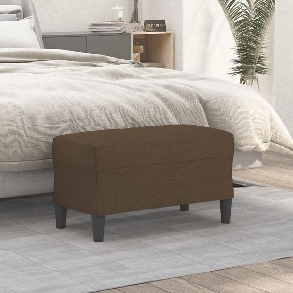 vidaXL b&aelig;nk 70x35x41 cm stof brun