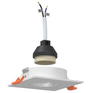 vidaXL Spotlight 6 stk. Hvid 9 x 9 x 2 cm Aluminium