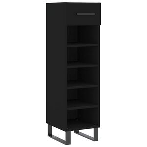 vidaXL skoskab 30x35x105 cm konstrueret tr&aelig; sort