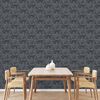 DUTCH WALLCOVERINGS tapet Onyx antracitgrå og guldfarvet
