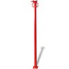 vidaXL Acrow prop R&oslash;d 280 x 12 x 12 cm St&aring;l med malet finish