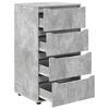 vidaXL Opbevaringsskabe 2 pcs Beton Gr&aring; 60 x 48 x 105 cm