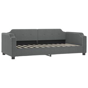 vidaXL daybed 80x200 cm stof m&oslash;rkegr&aring;