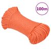 vidaXL arbejdsreb 6 mm 100 m polypropylen orange