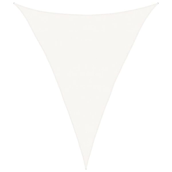 vidaXL solsejl 160 g/m&sup2; 5x7x7 m HDPE hvid