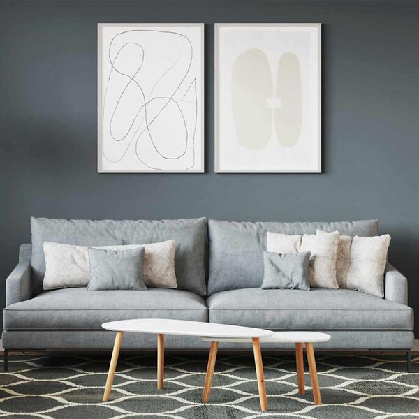 vidaXL Vægmaling Grå 16,5 x 16,5 x 15,9 cm Vægprint