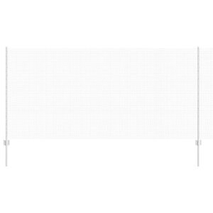 vidaXL Hegn med post S&oslash;lv 1,2 x 10 m St&aring;l